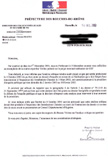 Courrier de la Préfecture, nous transmettant le rapport Véritas